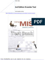 Dwnload Full Using Mis 2nd Edition Kroenke Test Bank PDF