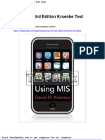 Dwnload Full Using Mis 3rd Edition Kroenke Test Bank PDF