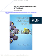 Dwnload Full Fundamentals of Corporate Finance 4th Edition Berk Test Bank PDF