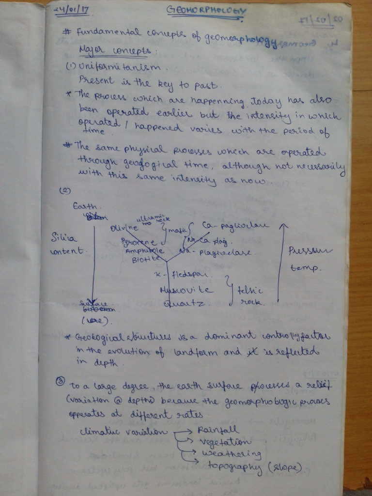 Geomorphology Notes | PDF