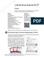 Blitz-Lernplan Für Die ZK Am Ende Der EF