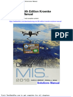 Dwnload Full Using Mis 9th Edition Kroenke Solutions Manual PDF
