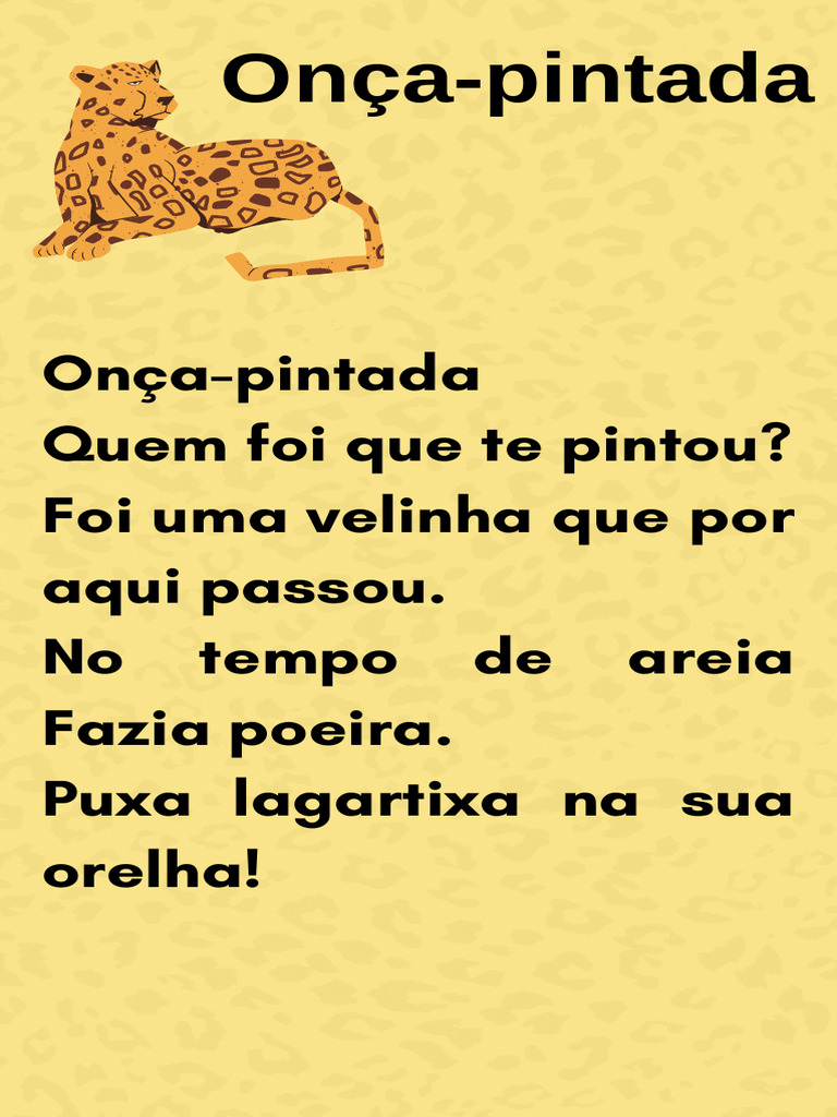 Parlenda - Onça Pintada | PDF