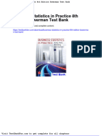 Dwnload Full Business Statistics in Practice 8th Edition Bowerman Test Bank PDF