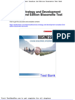 Dwnload Full Business Strategy and Development Canadian 2nd Edition Bissonette Test Bank PDF
