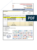 Quote For Keyboard & Cable