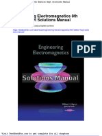Dwnload Full Engineering Electromagnetics 8th Edition Hayt Solutions Manual PDF