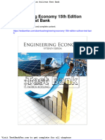 Dwnload Full Engineering Economy 15th Edition Sullivan Test Bank PDF