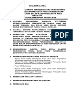 Susunan Acara Pelantikan KPPS