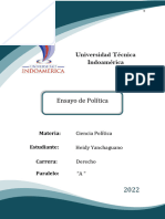 Ensayo La Política