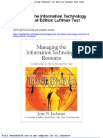 Dwnload Full Managing The Information Technology Resource 1st Edition Luftman Test Bank PDF