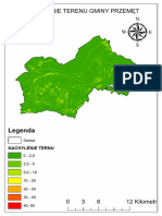 Mapka Nachylenia Terenu Gminy Przement