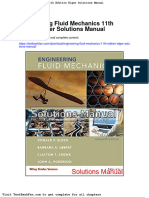 Dwnload Full Engineering Fluid Mechanics 11th Edition Elger Solutions Manual PDF