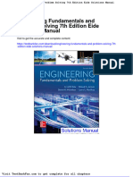 Dwnload Full Engineering Fundamentals and Problem Solving 7th Edition Eide Solutions Manual PDF