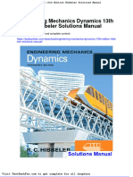 Dwnload Full Engineering Mechanics Dynamics 13th Edition Hibbeler Solutions Manual PDF