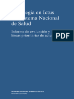 Estrategia en Ictus Del Sistema Nacional de Salud - Informe de Evaluacion y Lineas Prioritarias de Actuacion