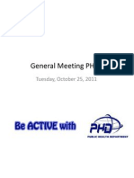 General Meeting PHD