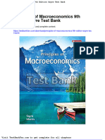 Dwnload Full Principles of Macroeconomics 9th Edition Sayre Test Bank PDF