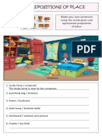 Worksheet 19 - Preposition of Place