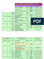 G1 FT24 Med-December Schedule