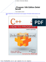 Dwnload Full C How To Program 10th Edition Deitel Solutions Manual PDF