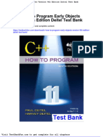 Dwnload Full C How To Program Early Objects Version 9th Edition Deitel Test Bank PDF
