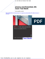 Dwnload Full C For Engineers and Scientists 4th Edition Bronson Test Bank PDF