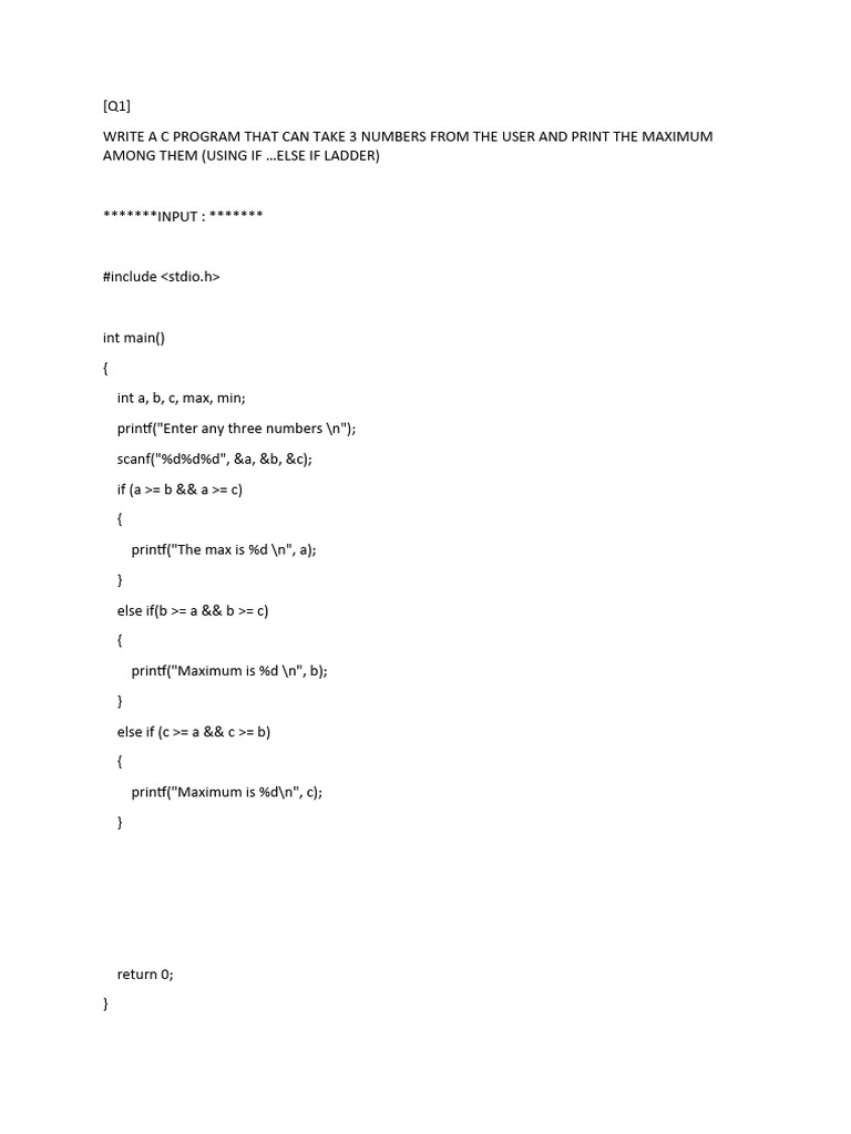 Assigment 3 of c language pdf computer science software engineering