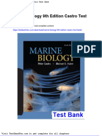 Dwnload Full Marine Biology 9th Edition Castro Test Bank PDF
