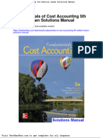 Dwnload Full Fundamentals of Cost Accounting 5th Edition Lanen Solutions Manual PDF