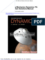Dwnload Full Engineering Mechanics Dynamics 7th Edition Meriam Solutions Manual PDF