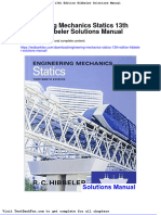 Dwnload Full Engineering Mechanics Statics 13th Edition Hibbeler Solutions Manual PDF
