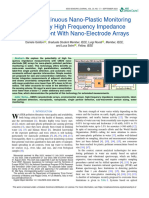 Toward Continuous Nano-Plastic Monitoring in Water by High Frequency Impedance Measurement With Nano-Electrode Arrays