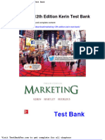 Dwnload Full Marketing 12th Edition Kerin Test Bank PDF