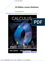 Dwnload Full Calculus 11th Edition Larson Solutions Manual PDF