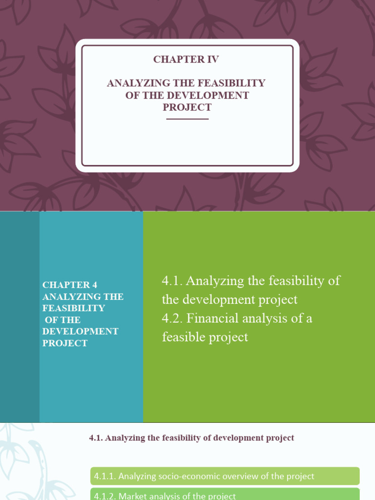 Feasibility Analysis of Development Projects | PDF | Internal Rate Of ...