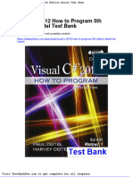 Dwnload Full Visual C 2012 How To Program 5th Edition Deitel Test Bank PDF