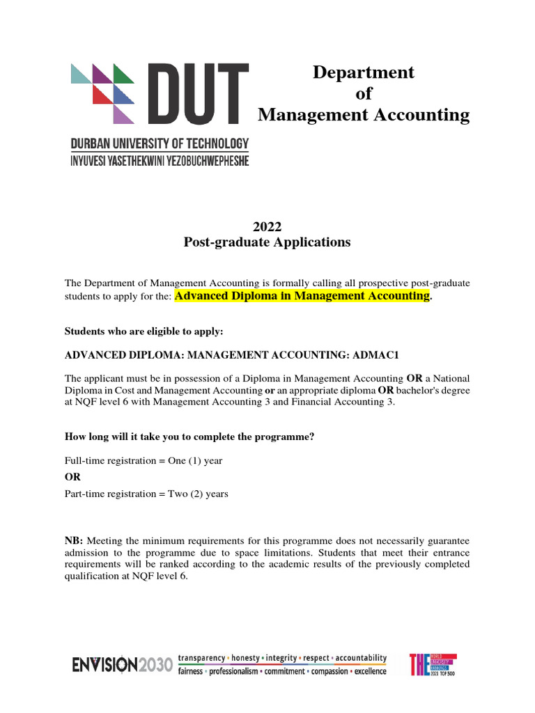 ADMAC | PDF | Diploma | Postgraduate Education