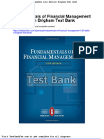 Dwnload Full Fundamentals of Financial Management 12th Edition Brigham Test Bank PDF