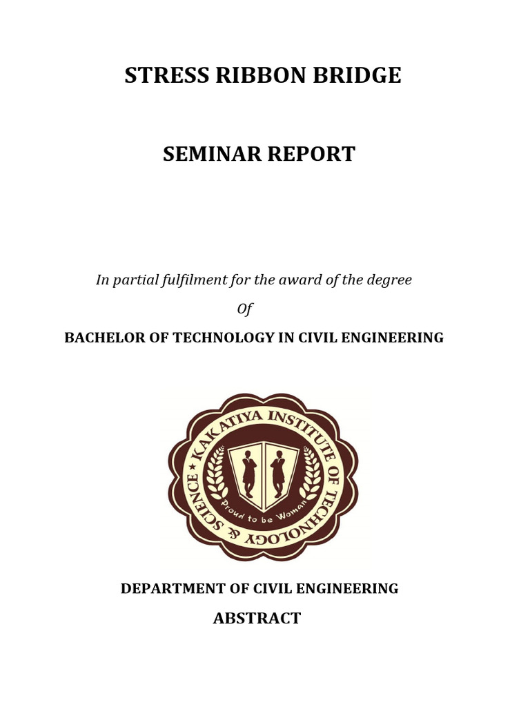 Stress Ribbon Bridges | PDF | Prestressed Concrete | Deep Foundation
