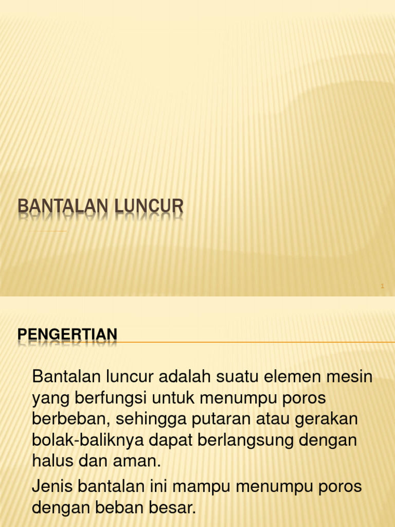 Bantalan-Luncur | PDF
