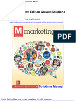 Dwnload Full Marketing 4th Edition Grewal Solutions Manual PDF