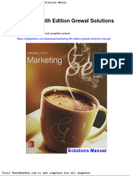 Dwnload Full Marketing 5th Edition Grewal Solutions Manual PDF