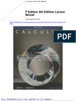 Dwnload Full Calculus AP Edition 9th Edition Larson Solutions Manual PDF