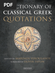 A Dictionary of Classical Greek Quotations
