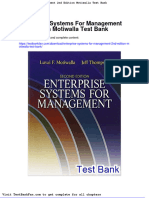 Dwnload Full Enterprise Systems For Management 2nd Edition Motiwalla Test Bank PDF