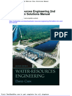 Dwnload Full Water Resources Engineering 2nd Edition Chin Solutions Manual PDF
