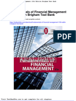 Dwnload Full Fundamentals of Financial Management 15th Edition Brigham Test Bank PDF