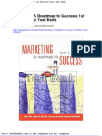 Dwnload Full Marketing A Roadmap To Success 1st Edition Sirsi Test Bank PDF
