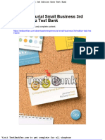 Dwnload Full Entrepreneurial Small Business 3rd Edition Katz Test Bank PDF